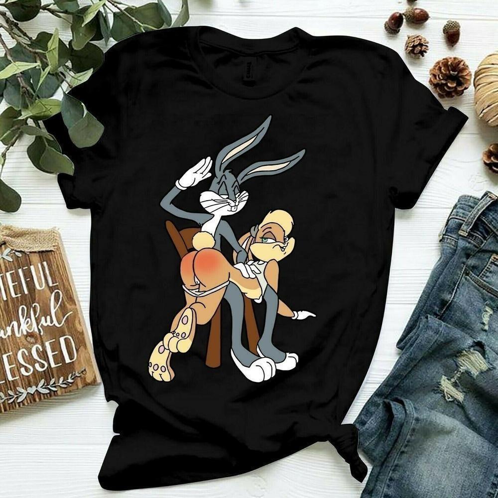 Bugs Bunny And Lola Bunny Looney Tunes Cartoon T-Shirt